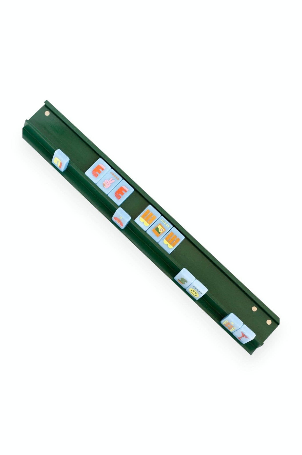 Wooden Mahjong Racks and Magnetic Pushers (Set of 4)