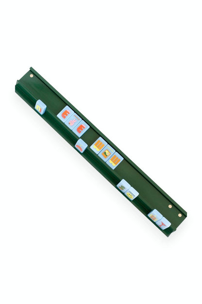 Wooden Mahjong Racks and Magnetic Pushers (Set of 4)