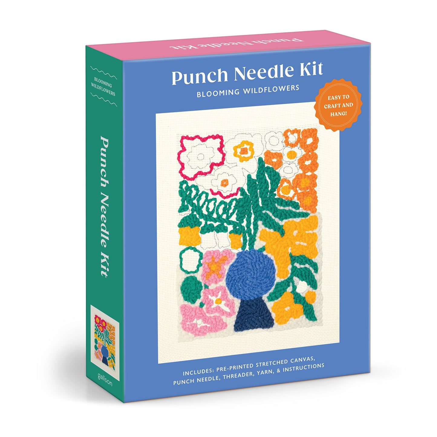 Punch Needle Kit Blooming Wildflowers