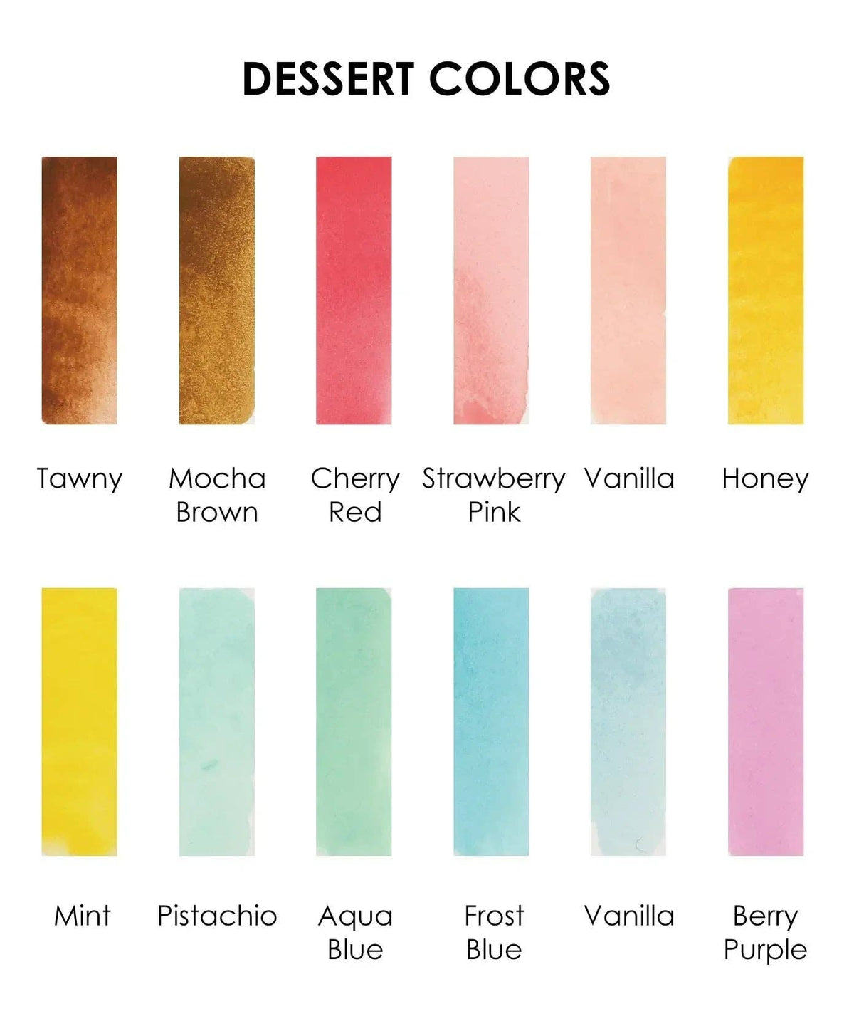 Watercolor Coloring Club Box: Dessert
