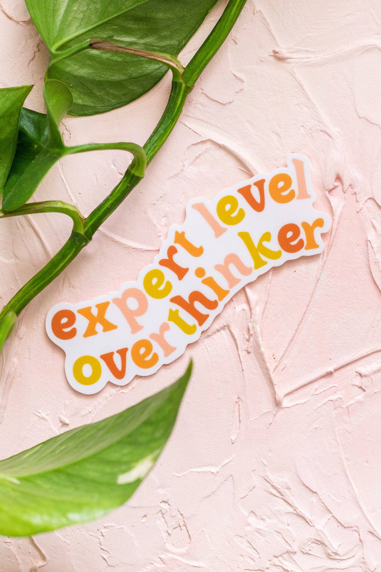 Expert Level Overthinker Sticker