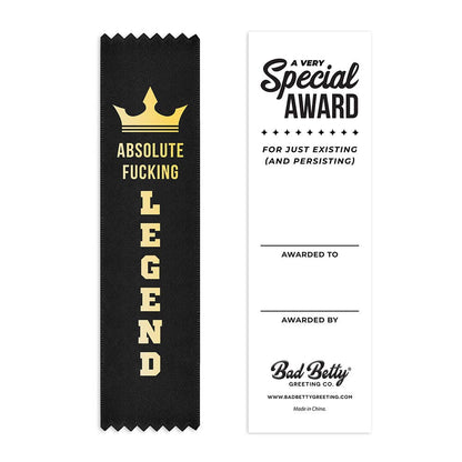 Absolute Fucking Legend Award Ribbon