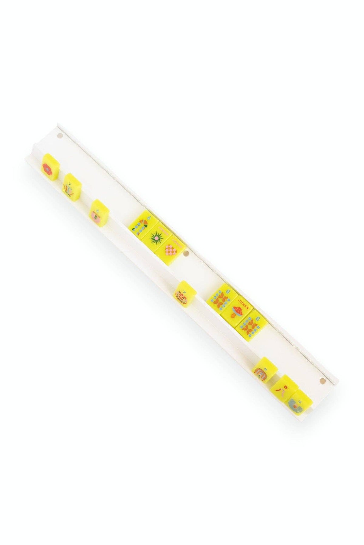 Wooden Mahjong Racks and Magnetic Pushers (Set of 4)