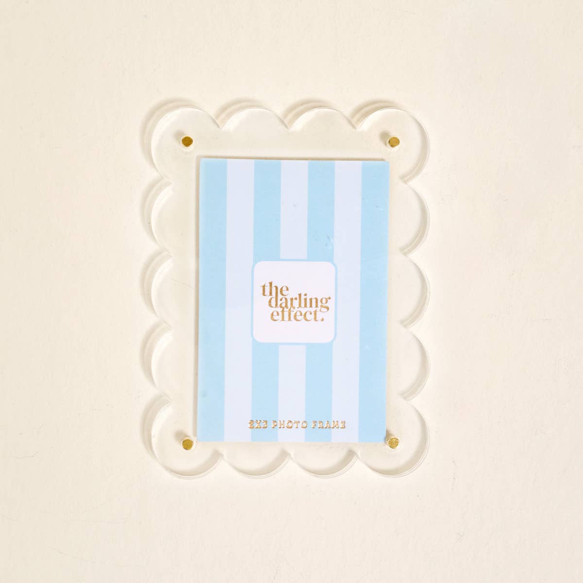 Clear Scalloped Mini Picture Frame Magnet