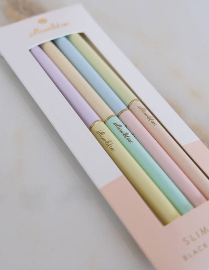 Duo-Tone Pastels Slim Pet Set of 4