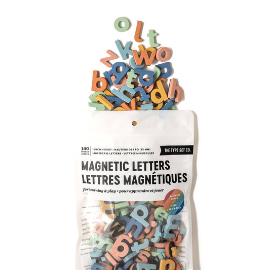 Rainbow Dream 1" 140pc Lowercase Magnetic Letters