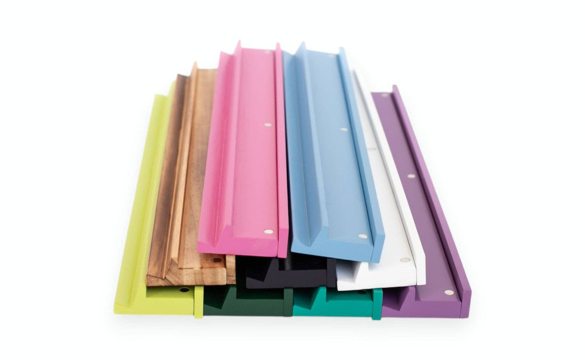 Wooden Mahjong Racks and Magnetic Pushers (Set of 4)