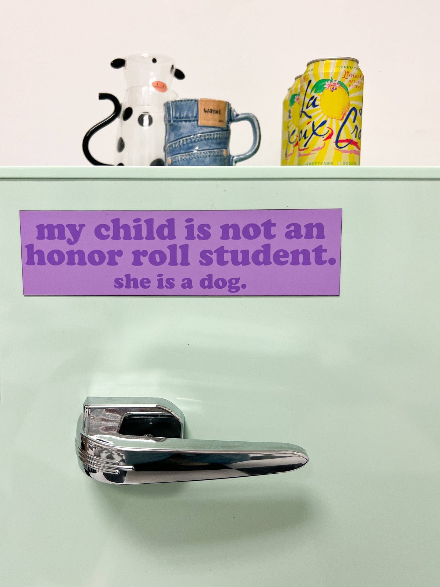 Girl Dog Honor Roll Car Magnet