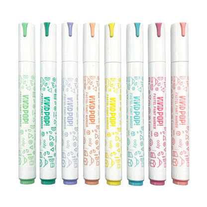 Vivid Pop! Water-Based Paint Markers: Pastel - Set of 8