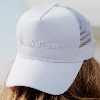Baseball Mom 3-D Embroidered Hat