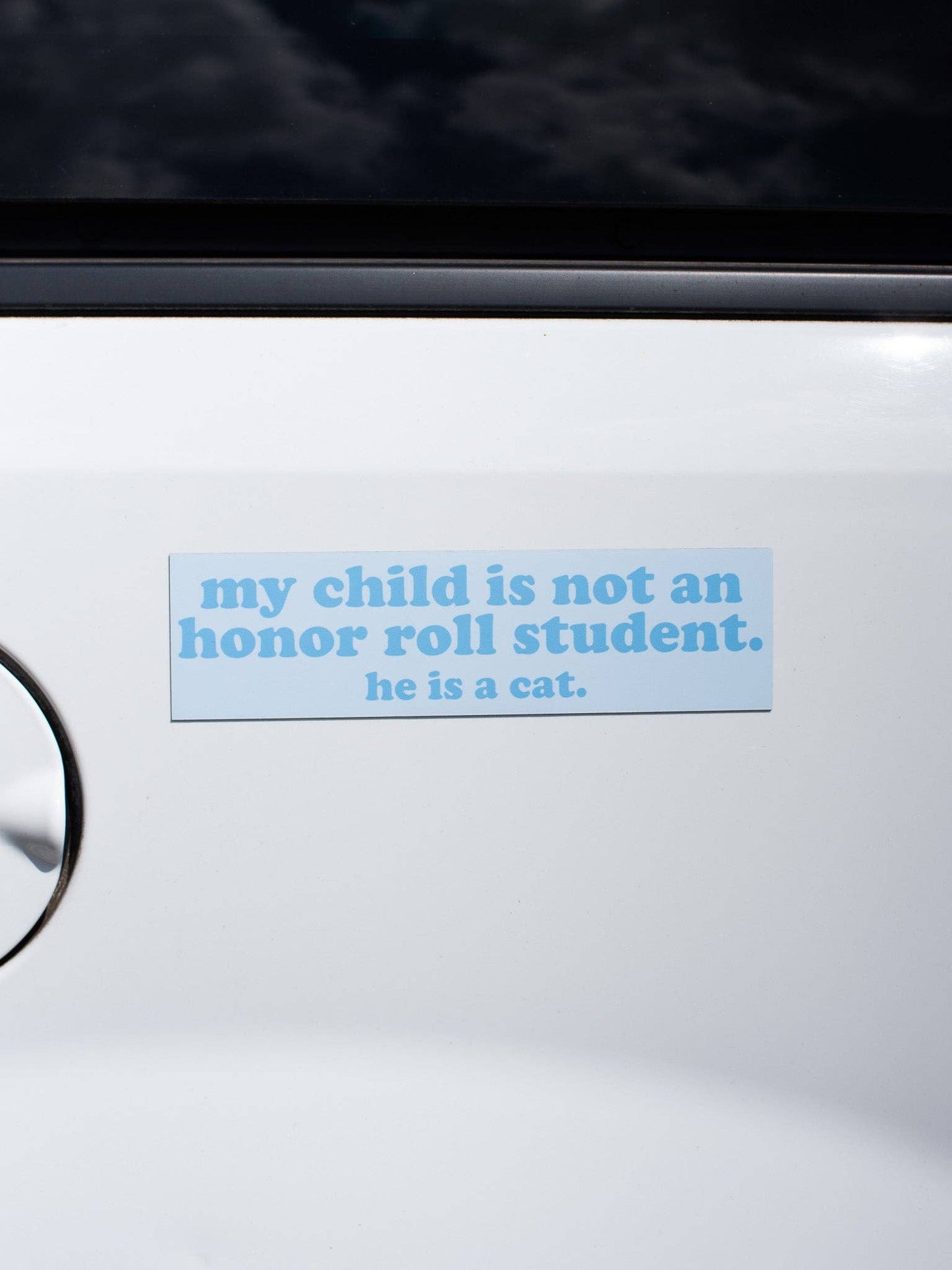 Boy Cat Honor Roll Car Magnet