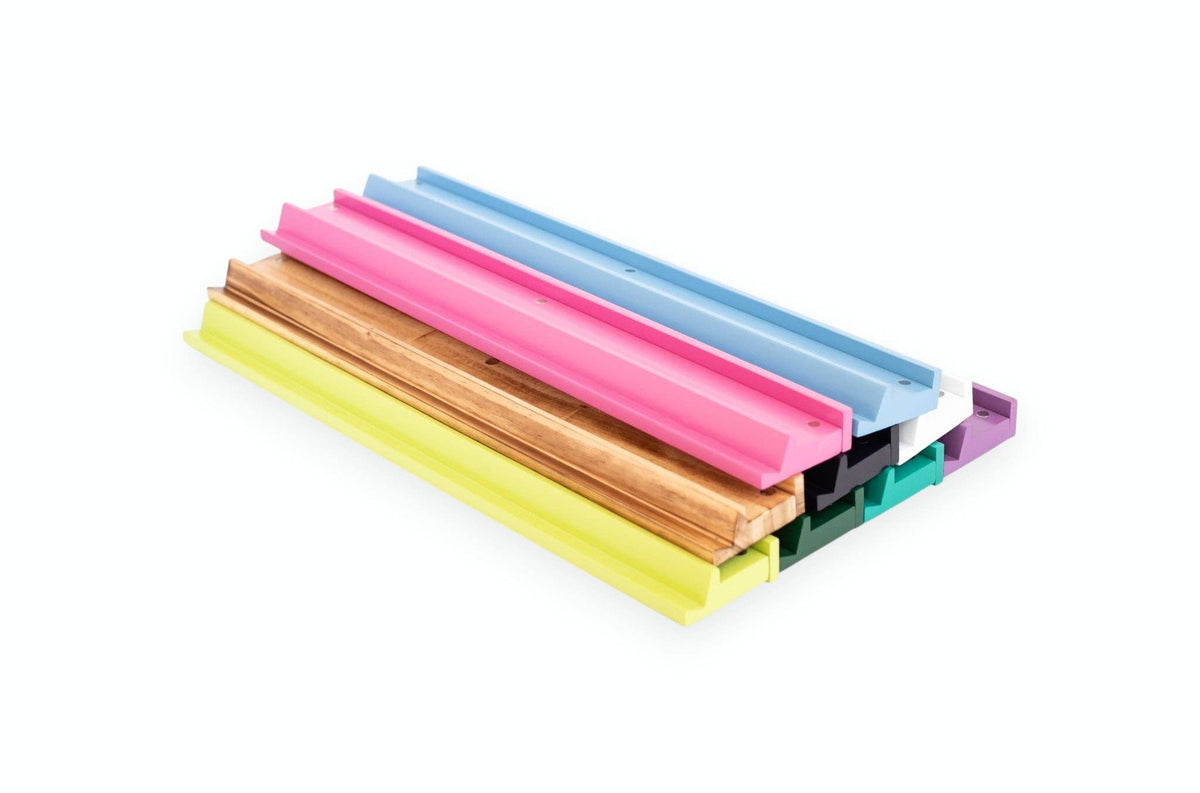 Wooden Mahjong Racks and Magnetic Pushers (Set of 4)