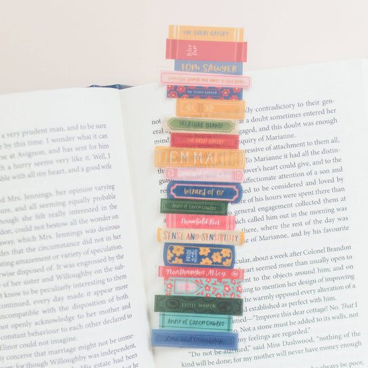 Book Stack Acetate Bookmark