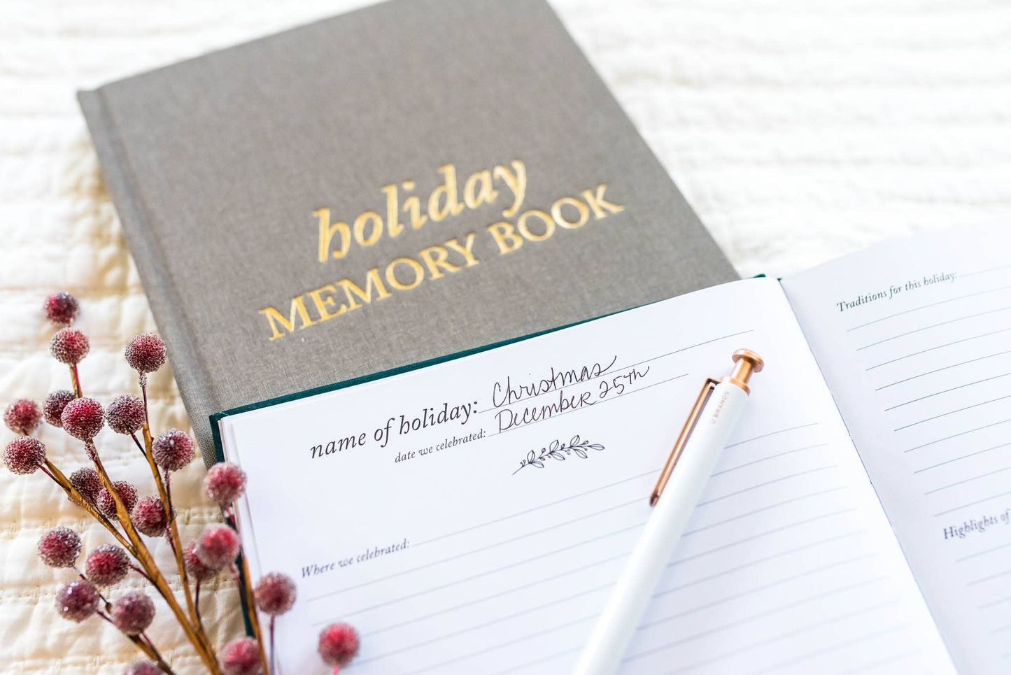 Holiday Memory Book