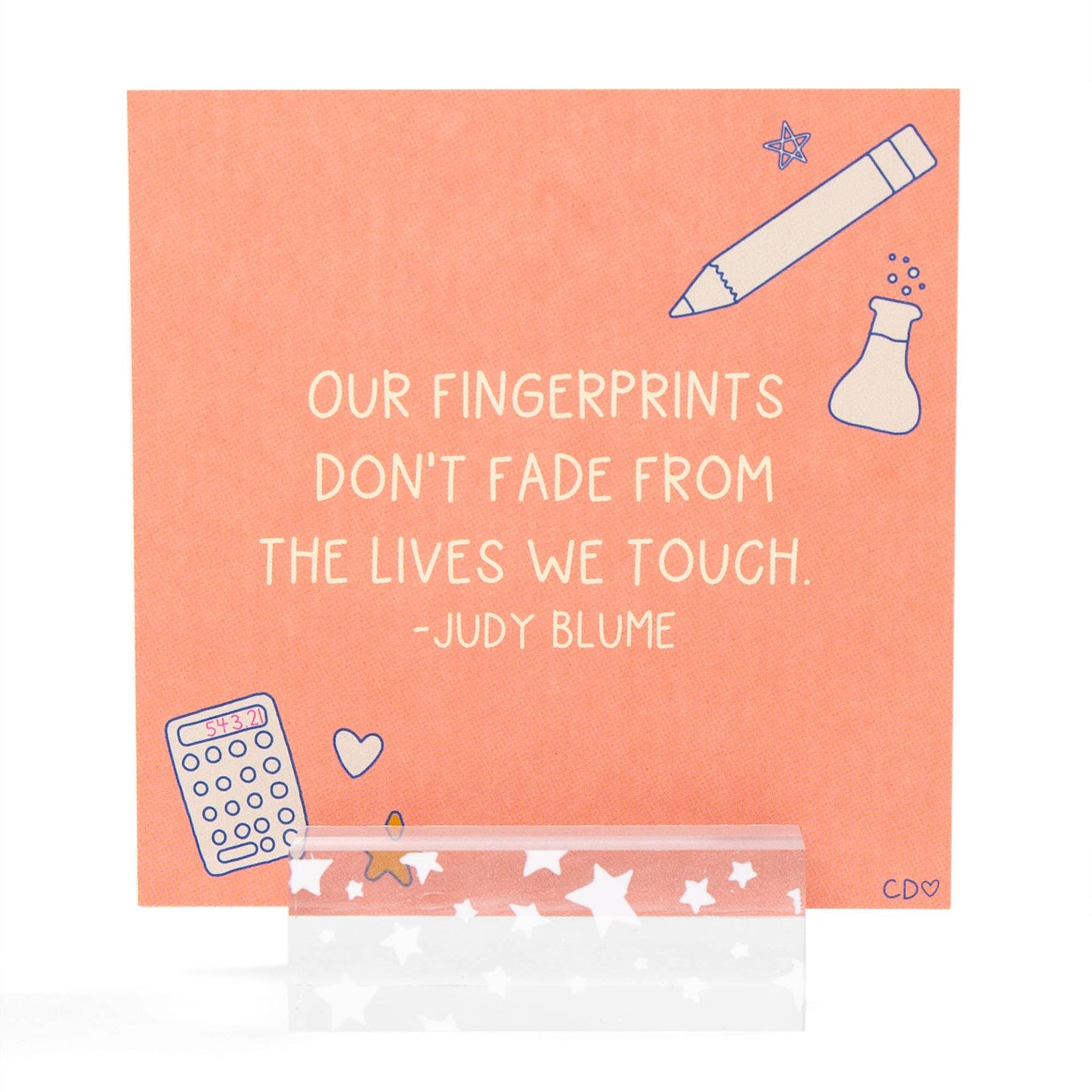 Encouraging Phrases for Teachers Desk Card Set