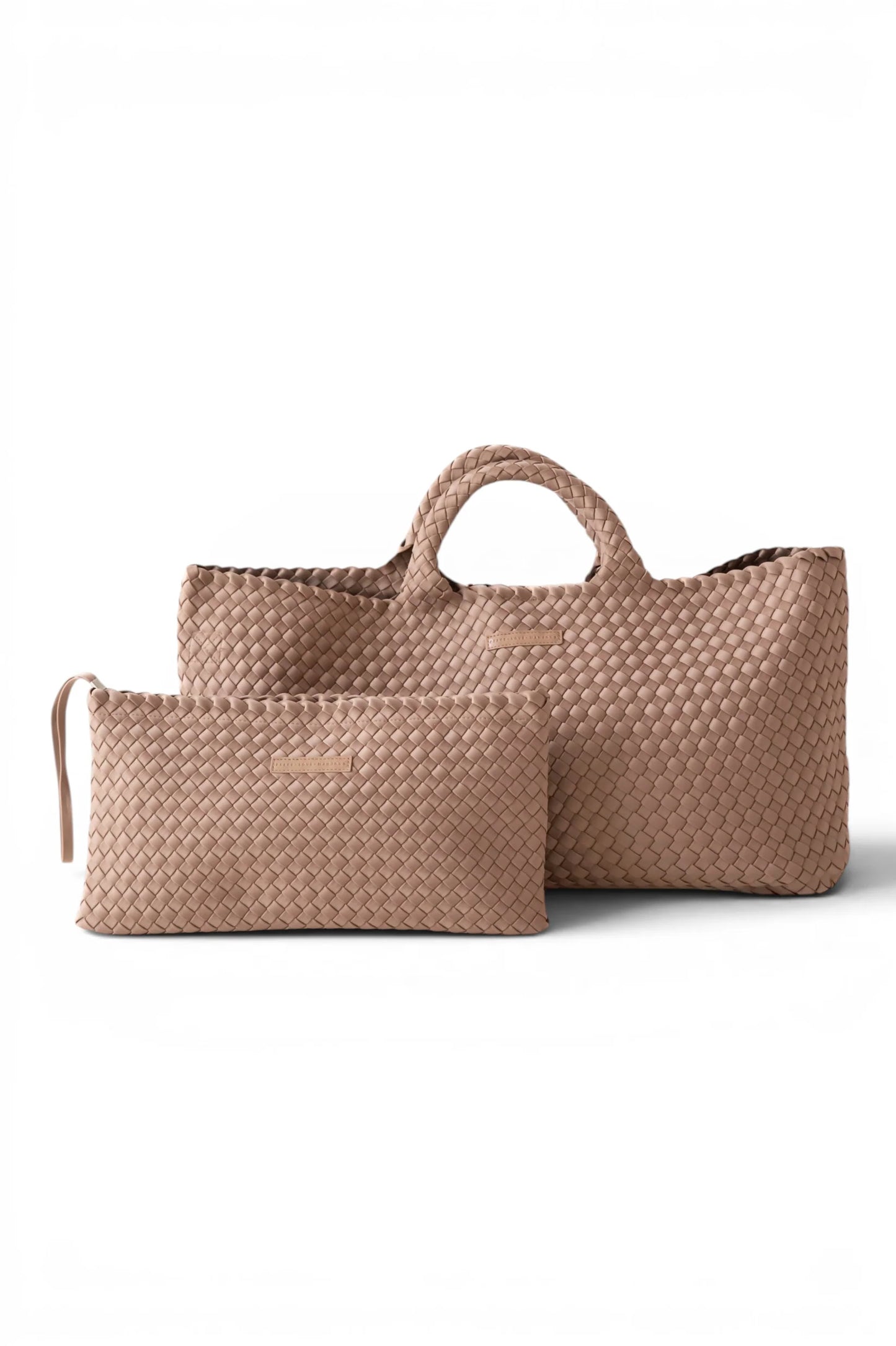Woven Mahjong Bag and Matching Tile Bag