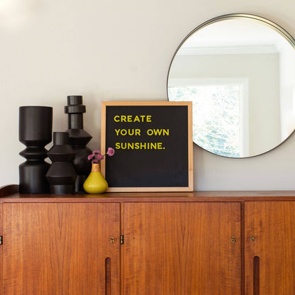 Black 15x15 Magnetic Chalkboard