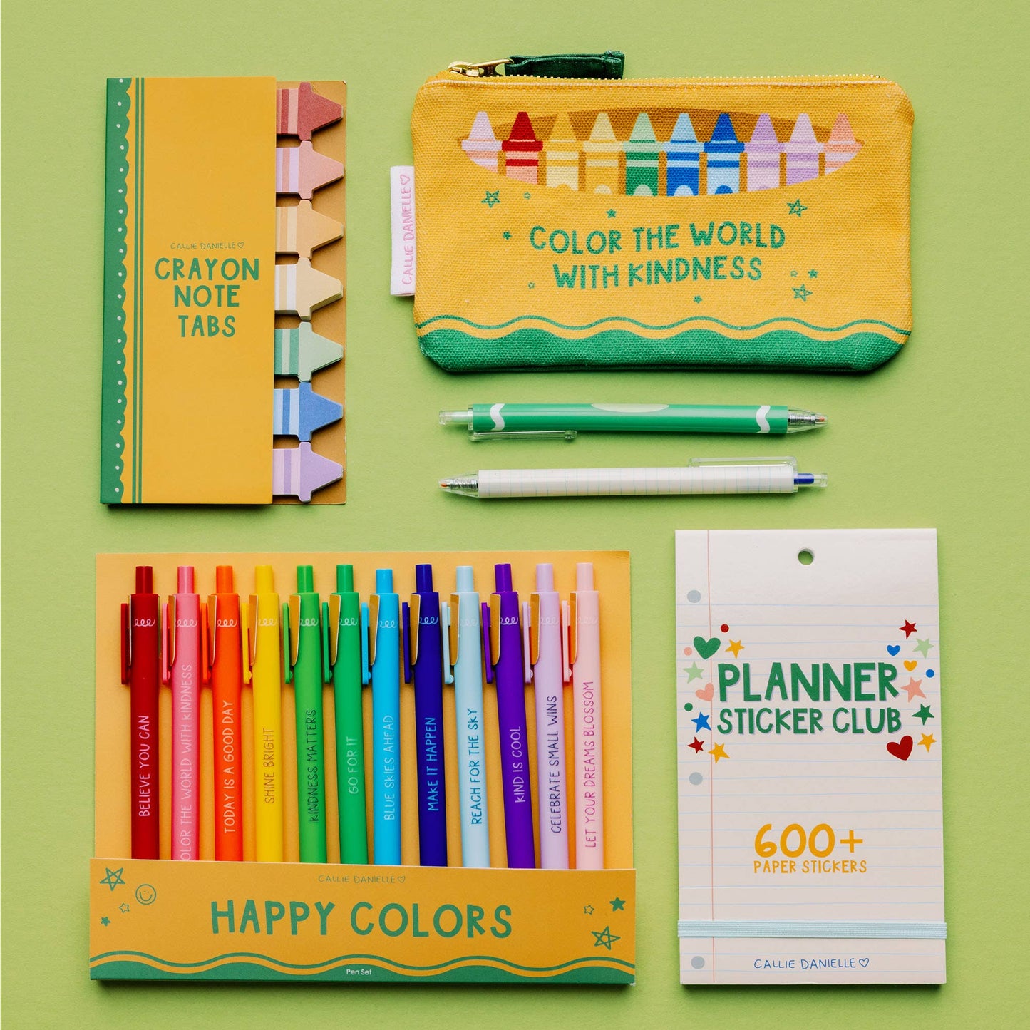 Color the World Crayon Box Canvas Pouch