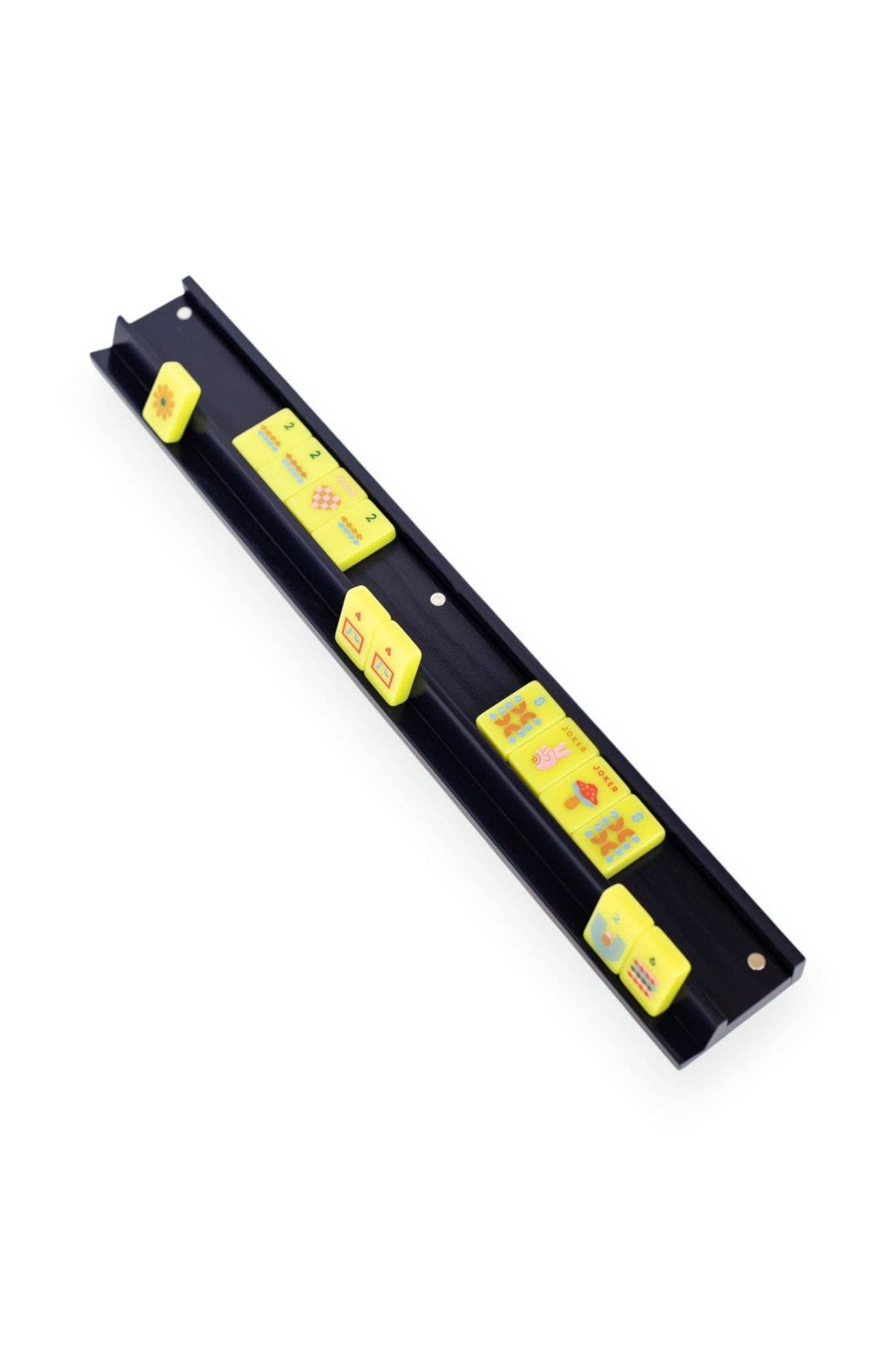 Wooden Mahjong Racks and Magnetic Pushers (Set of 4)