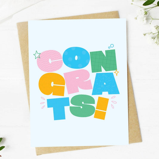 CONGRATS! | Greeting Card (Blank Inside)