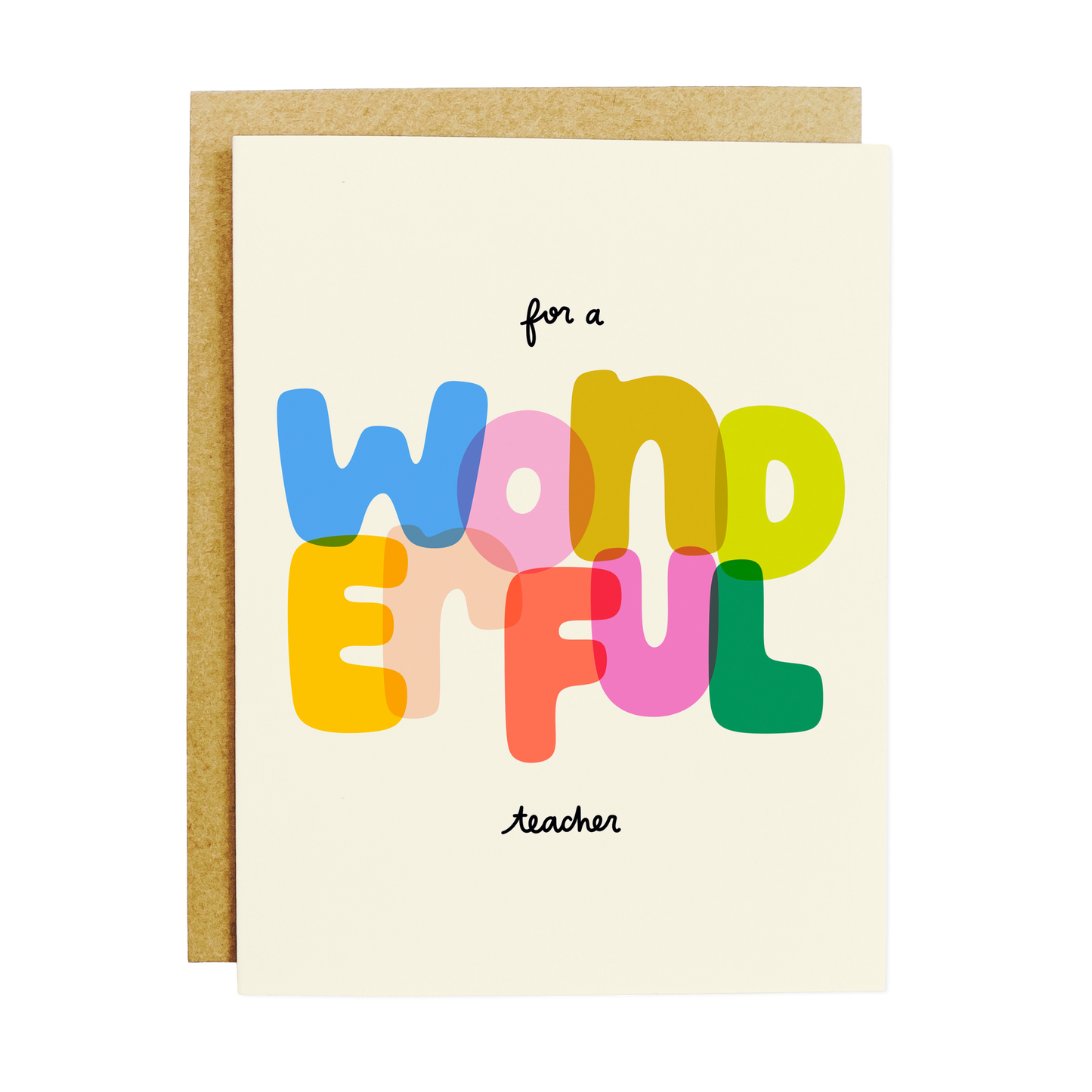 Wonderful Teacher Greeting Card
