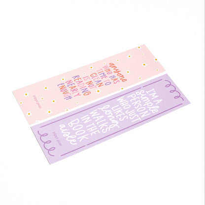 Long Walks in the Book Aisle Bookmark Set