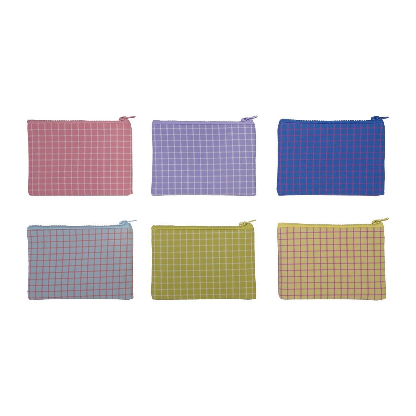 6-1/2"L x 4"W Cotton Zip Pouch