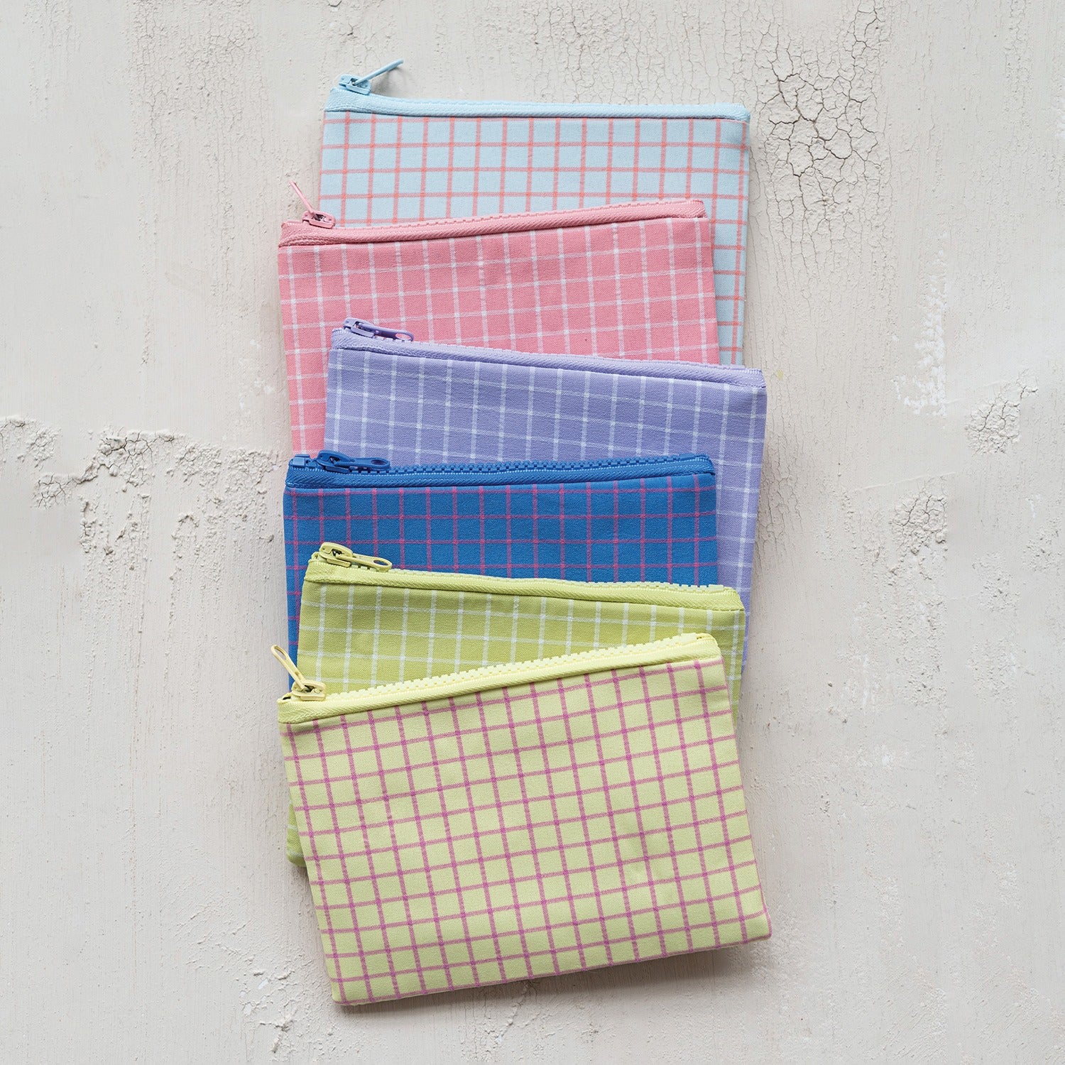 6-1/2"L x 4"W Cotton Zip Pouch