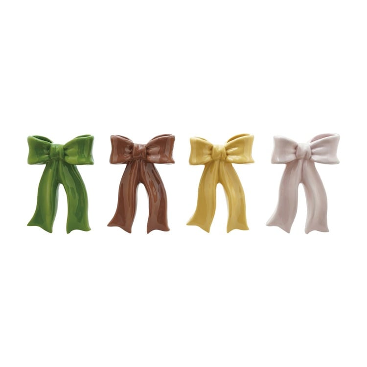 Stoneware Bow Shaped Wall Vase, 4 Colors
