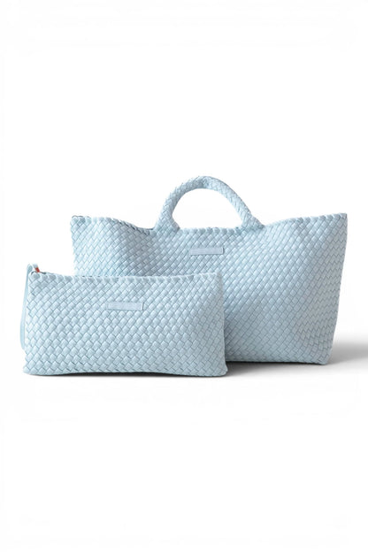 Woven Mahjong Bag and Matching Tile Bag