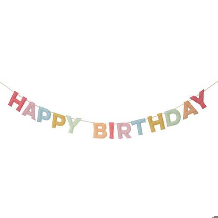 Felt Happy Birthday Garland