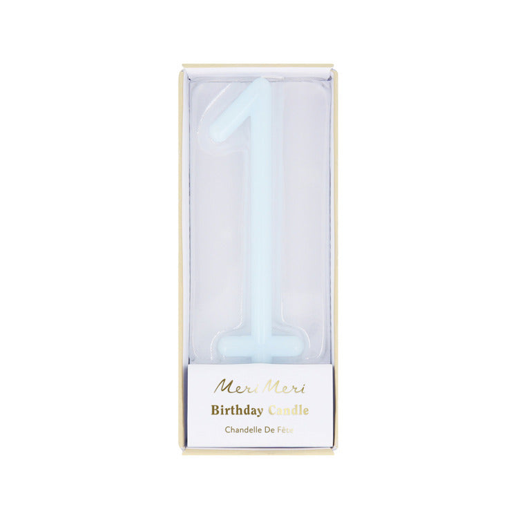 Large Slim Number Candles (x1)