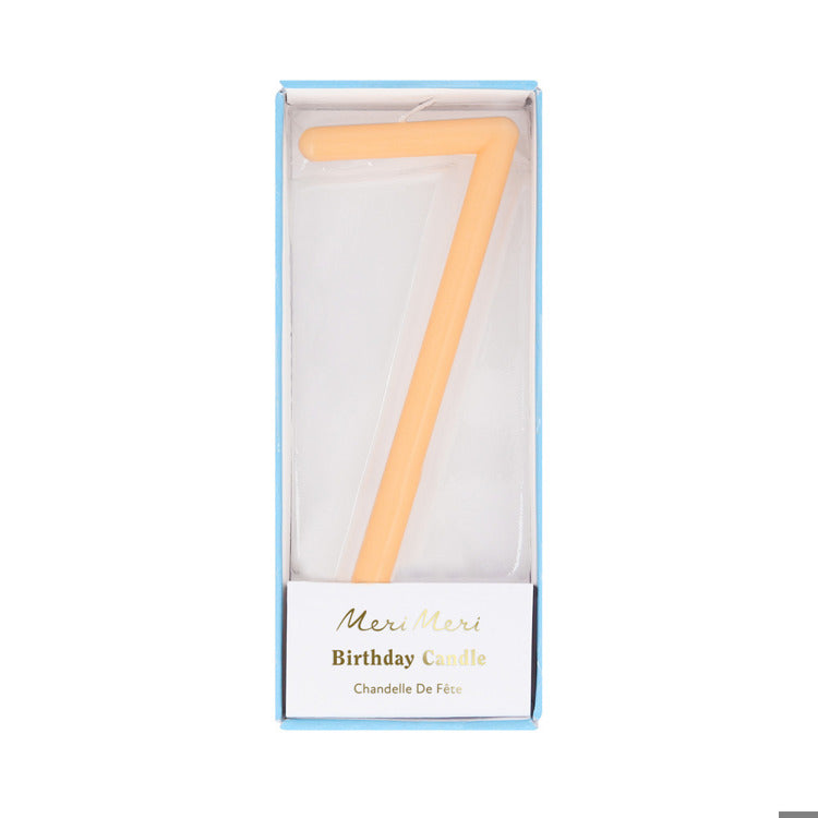 Large Slim Number 7 Candle (x1)