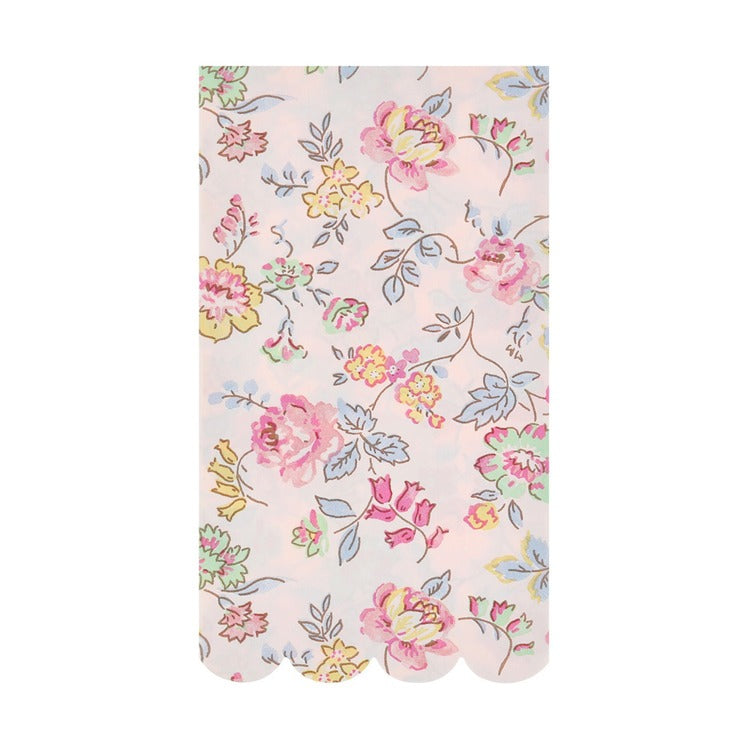Pink Chintz Guest Towels (x 16)