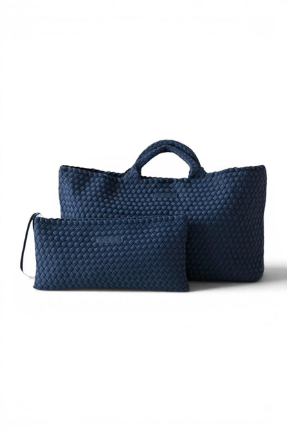 Woven Mahjong Bag and Matching Tile Bag