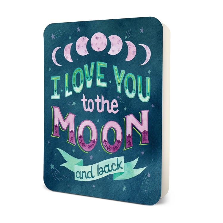 To the Moon and Back Deluxe Greeting Card